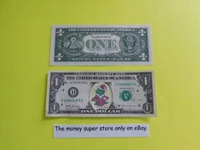 GRINCH DOLLAR U.S. $1 ONE DOLLAR BILL IN CIRCULATED CURRENCY GRINCH MONEY.