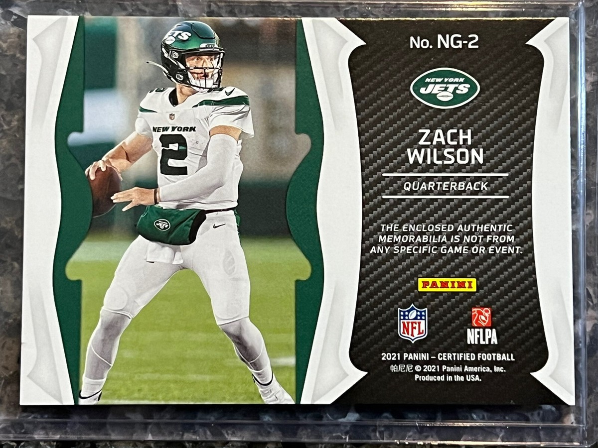 2021 Certified Zach Wilson New Generation Jersey Mirror Orange