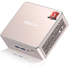 GEEKOM A5 Mini PC, AMD Ryzen 7 5825U, 16GB DDR4 RAM, 512GB SSD, Windows 11 Pro
