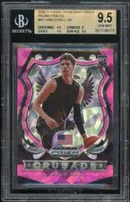 LaMelo Ball Rookie Card 2020-21 Panini Prizm DP Prizms Pink Ice #53 BGS 9.5