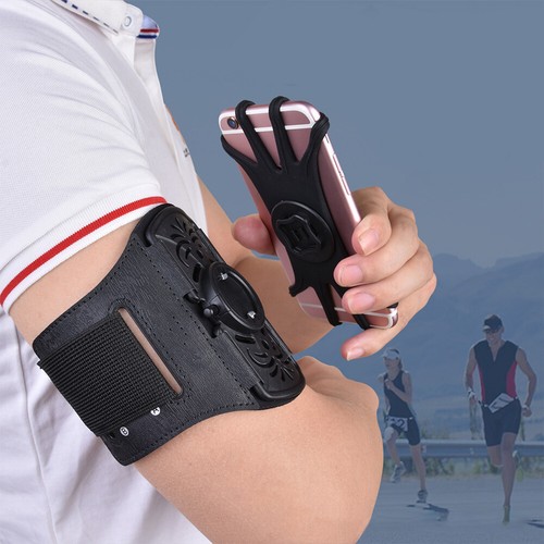 Brassard de course bracelet de sport support de téléphone portable réglable pour la plupart des téléphones - Photo 3 sur 11