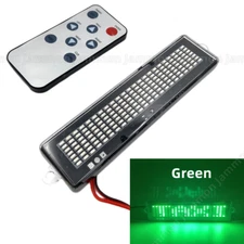 1X Green 12V Car LED Programmable Message Sign Scrolling Display Lighting Board