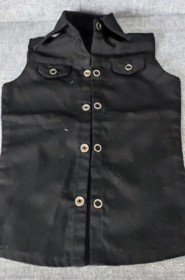 BJD / Iplehouse Hemd schwarz ärmellos Puppe Doll Kleidung Outfit