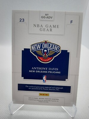 2015-16 Panini National Treasures NBA Game Gear Patch Auto