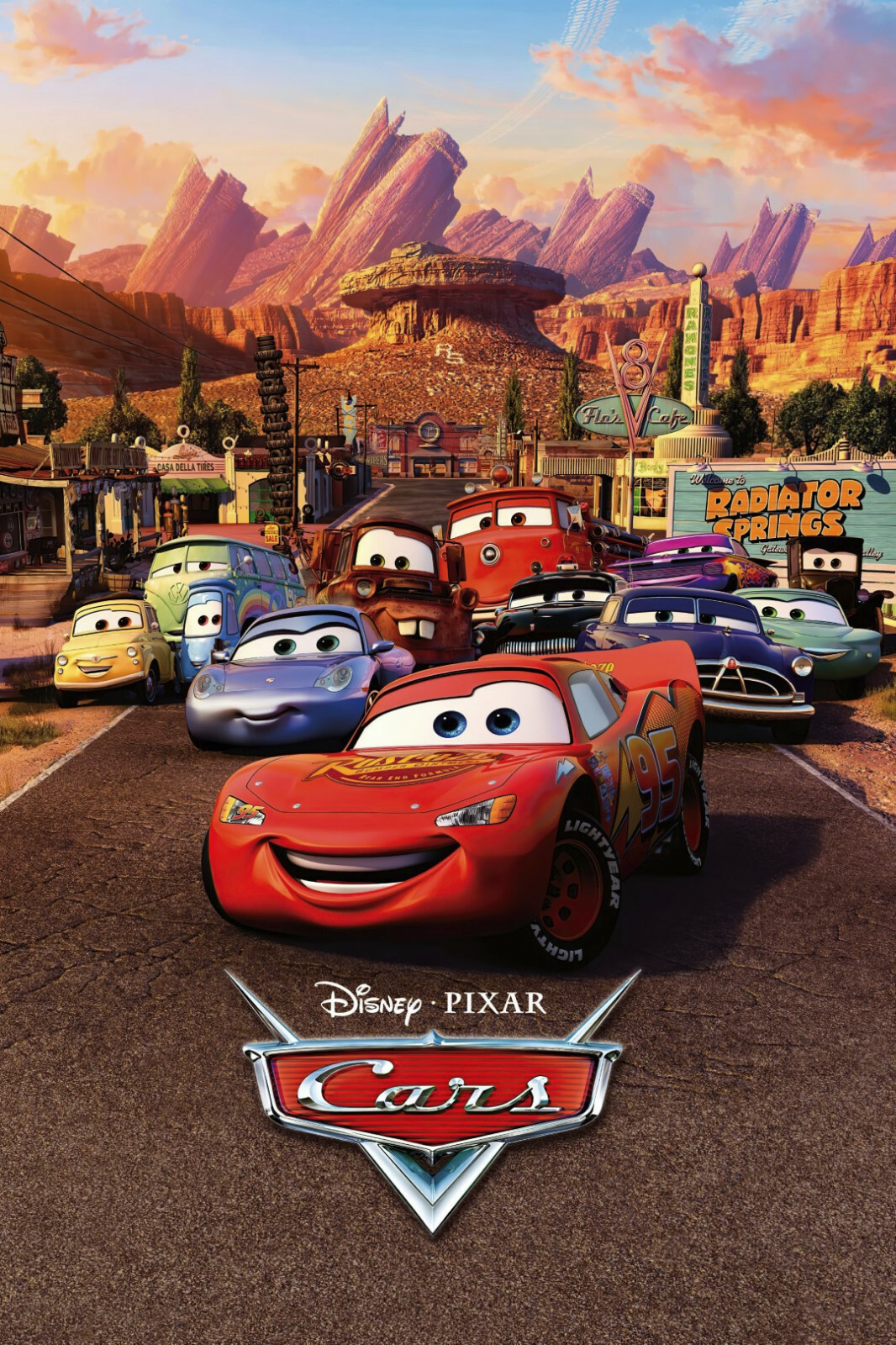 CARS 1 DISNEY 2006 3D V2 OFFICIAL ORIGINAL CINEMA MOVIE PRINT