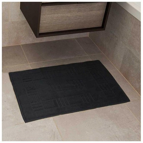 BATH MAT 100% COTTON MODERN BATHROOM TOWEL RUG BATH MATT 50cm x 80cm THICK - Picture 12 of 35