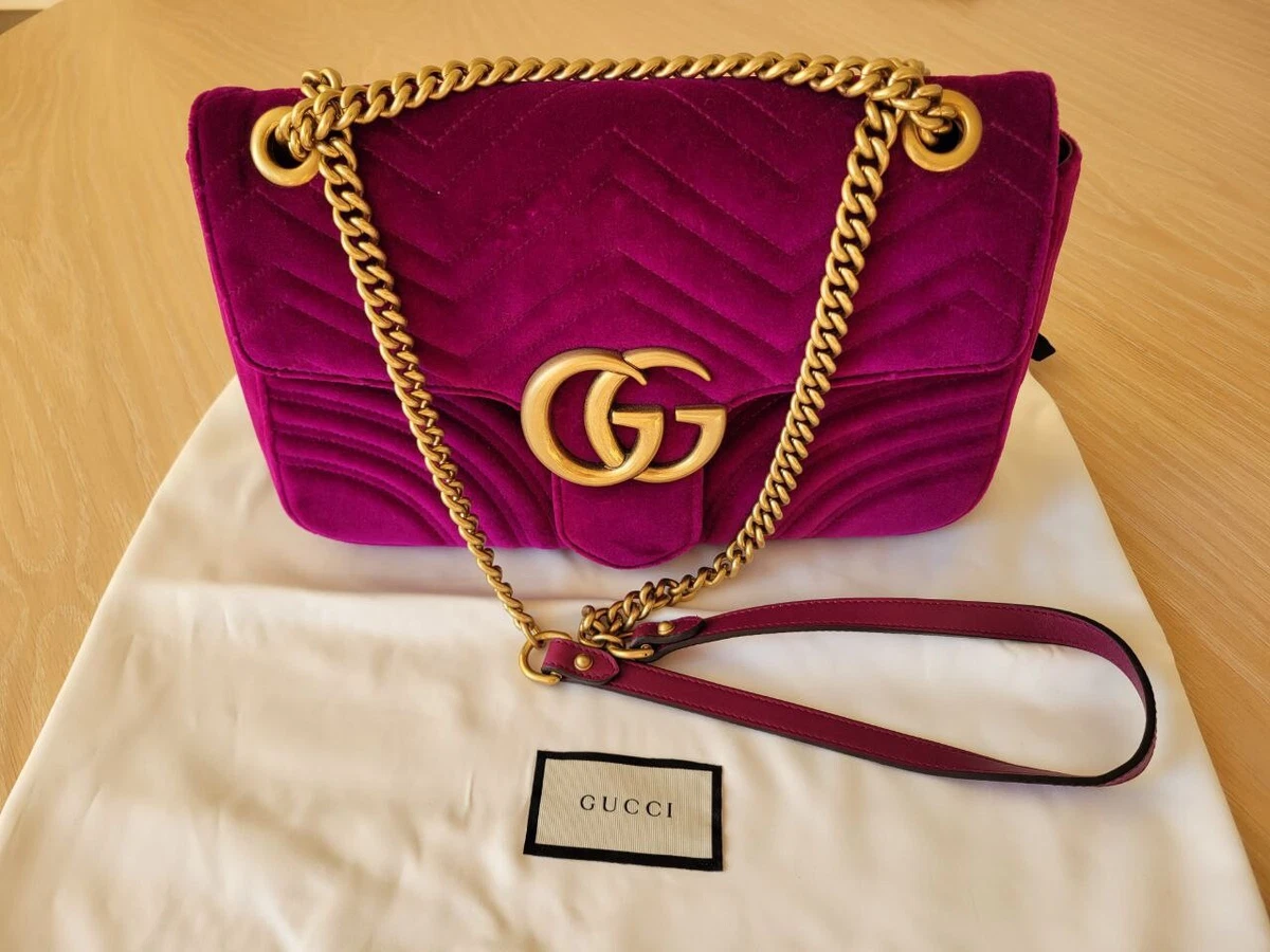 gucci purple marmont bag