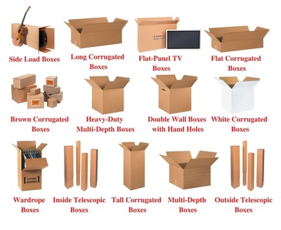 20-23'' Corrugated Boxes MANY Sizes Available Shipping/Moving Boxes Multi Pack