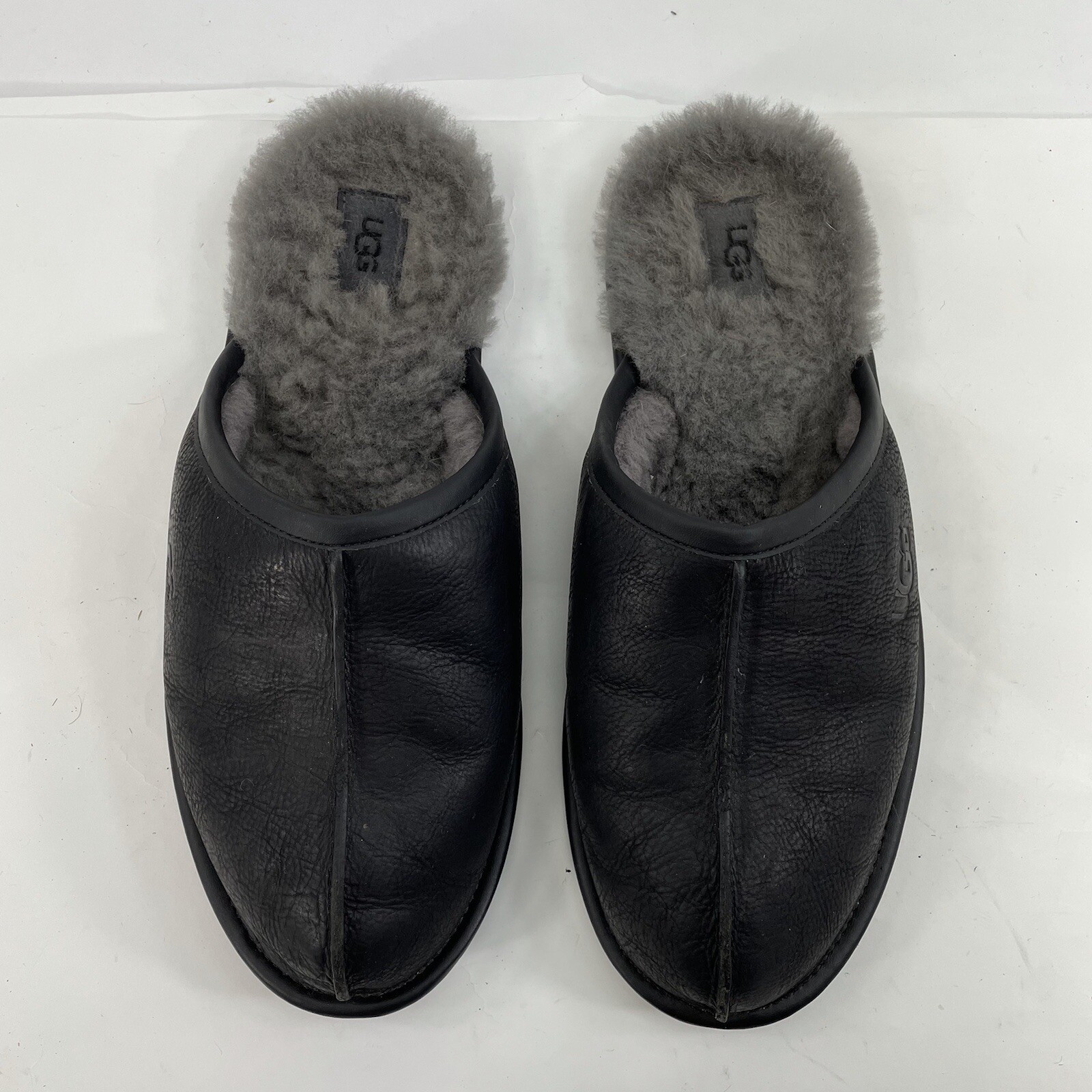 UGG Scuff Leather 1108192 Mens Black 