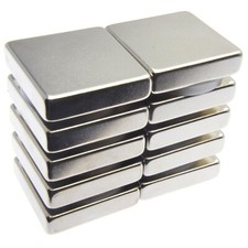 Image of Very Strong Magnets 1" x 1" x 1/4" Powerful * 12.25Kg Pull * Block Magnet 25mm