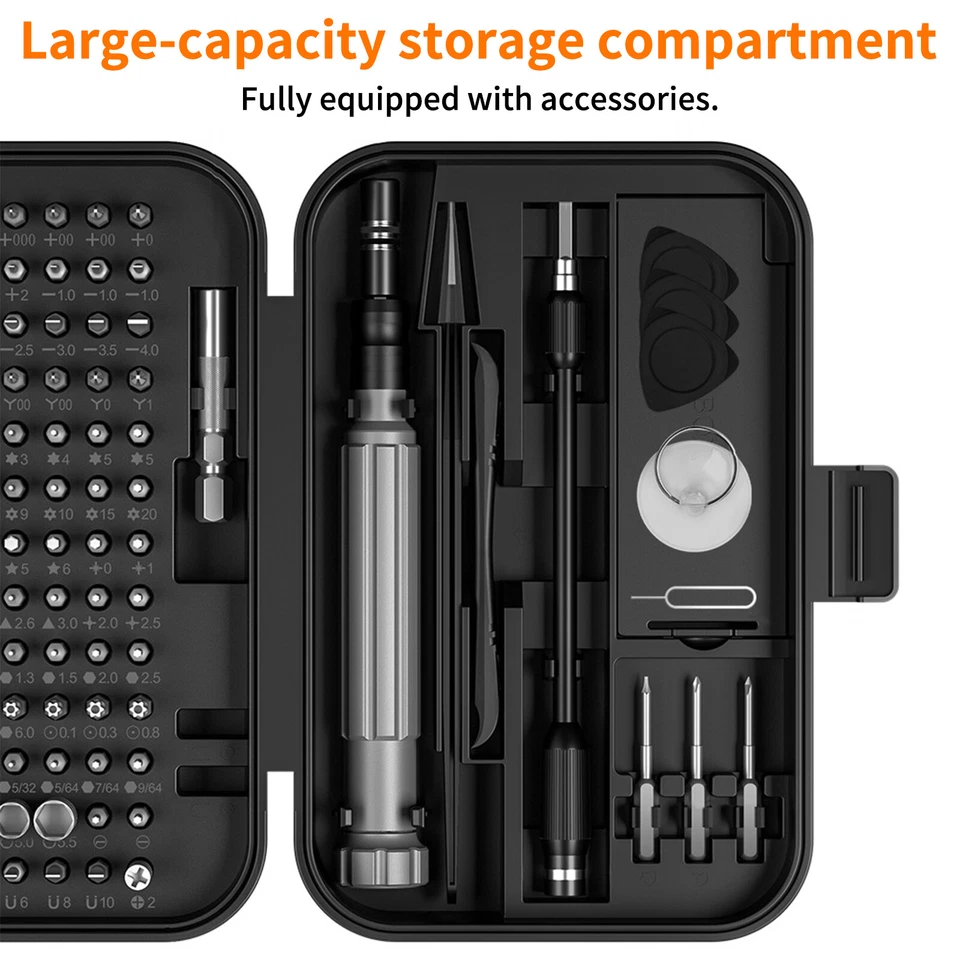 150 In 1 Precision Magnetic Screwdriver Set Trox PC Phone Watch Repair Tool Kit - image 3 of 4