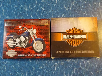 HARLEY-DAVIDSON MOTORCYCLES DAY AT A TIME CALENDARS 2010 2012 LOT OF 2 SEALED