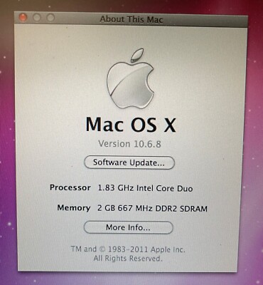 Apple MacBook Pro 15-inch March 2006 1.83GHz Intel Core Duo