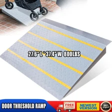Door Threshold Ramp Handicap for Doorway Wheelchairs Carts 800LBS Door Ramp