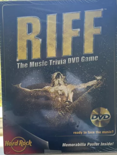 RIFF The Music Trivia DVD Game Hard Rock Game Night Fun,Family,Rock Star