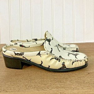 dog print clogs