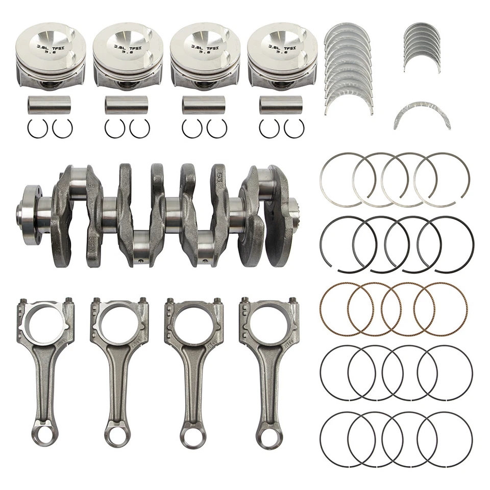 2015-2024 Volkswagen & Audi 2.0L Turbo EA888 Gen III Engine Crankshaft 52MM Main Foto 3 de 4