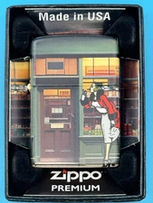 Book Store Windy Girl 540 Model Zippo Lighter NEW