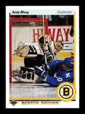 Andy Moog 1990-91 Upper Deck Hockey NHL #232a Boston Bruins