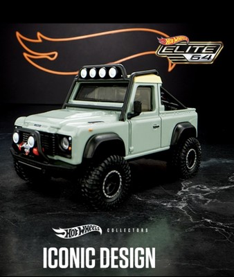 Hot Wheels Elite 64 Land Rover Defender 90 Pickup 