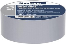 Shurtape PC 006 Cloth Duct Tape, 48mm x 55 Meters, Silver, Pack of 6 105449 