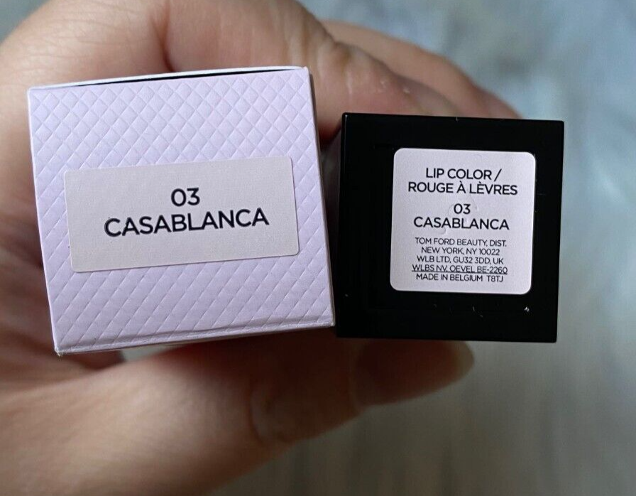 New TOM FORD Lip Color Lipstick~03 CASABLANCA~Full Size 0.1oz/3g