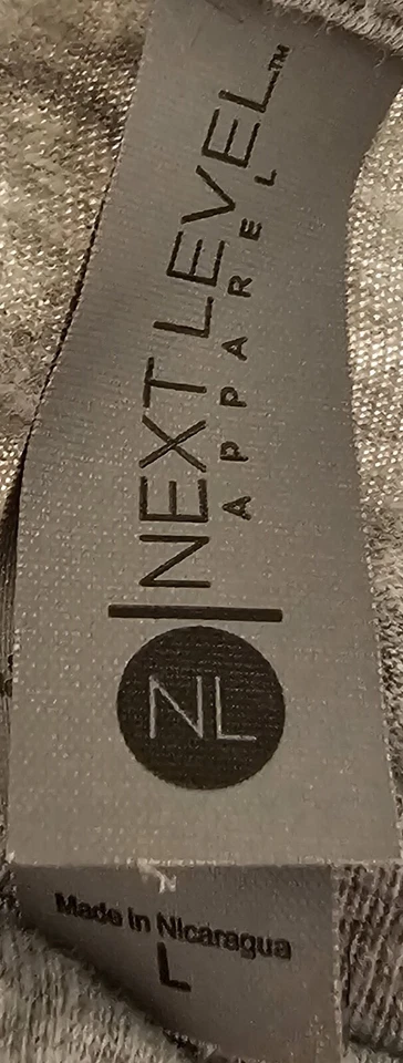 Следующий уровень женщин рубашка блузка размер L большой серый белый сделать лежа неправильно снова - Изображение 2 из 4