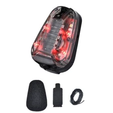 Hiking Camp Bicycle Motorcycle Helmet Night Safety Signal Waterproof LED Light