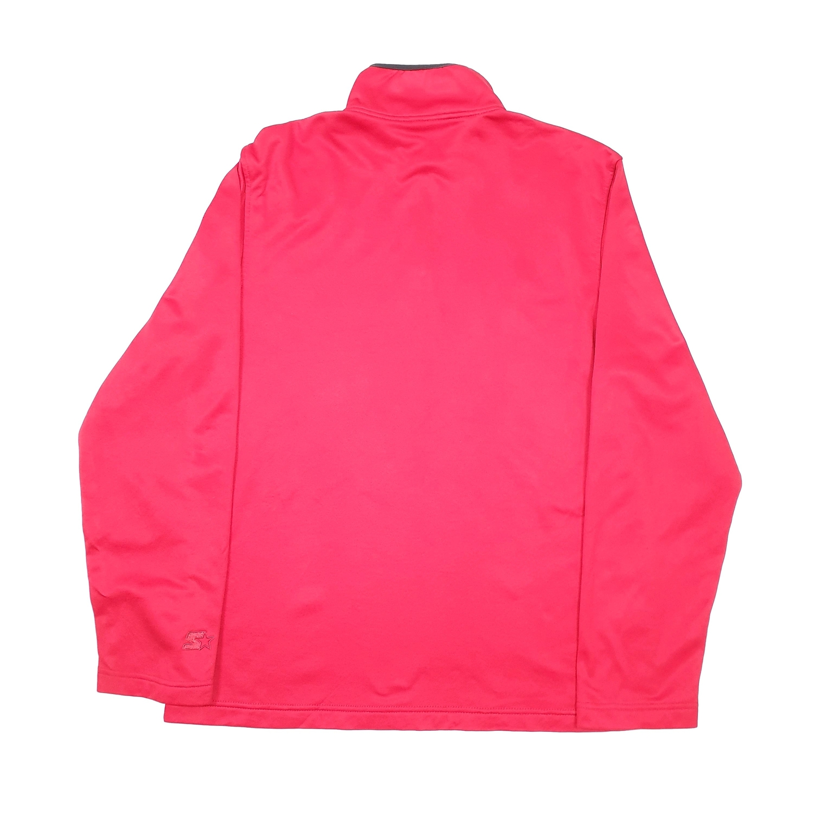 Mens STARTER Cotton 1/4 Quarter Zip Jumper Sweatshirt M image 2