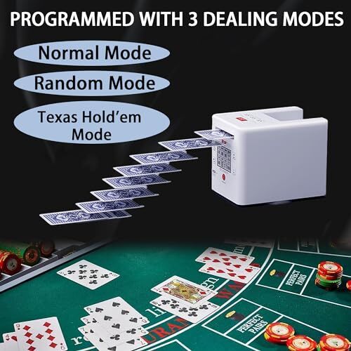 Card Shuffler and Dealer Machine,360°Rotating Card Shuffler and Dealer