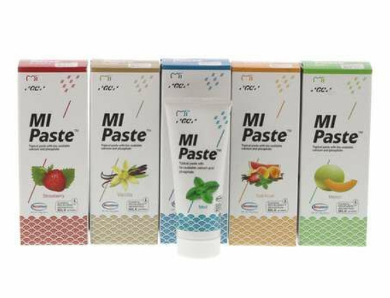 BOX of 10 pack GC MI Paste (no Fluoride) - Assorted Flavors
