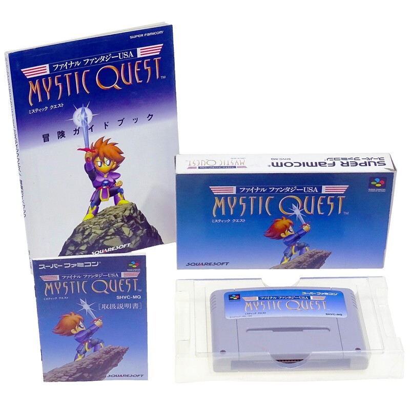 MYSTIC QUEST FINAL FANTASY USA + Book Nintendo Super Famicom