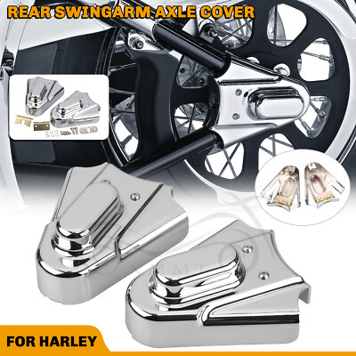 Chrome Rear Swingarm Axle Cover For Harley Night Train Softail