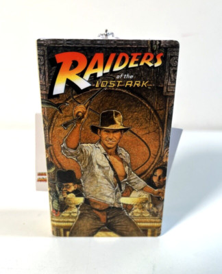 Hallmark: Indiana Jones - Raiders Of The Lost Ark VHS Ornament/DECOR NEW! 4in.