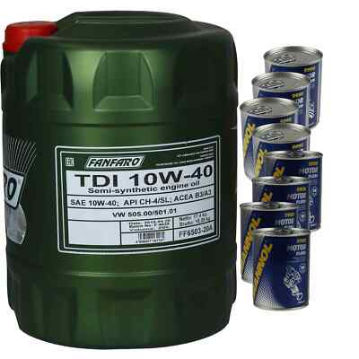 20L Engine Oil FANFARO TDI 10W-40 4x Engine Doctor + Engine Flush