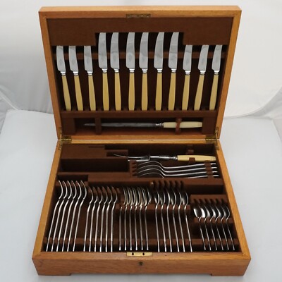 ROCHESTER Design ELKINGTON Silver Service 48 Piece Canteen of Cutlery Set  UK