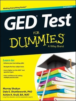 #ad GED Test For Dummies 1118678249 Murray Shukyn paperback $11.96