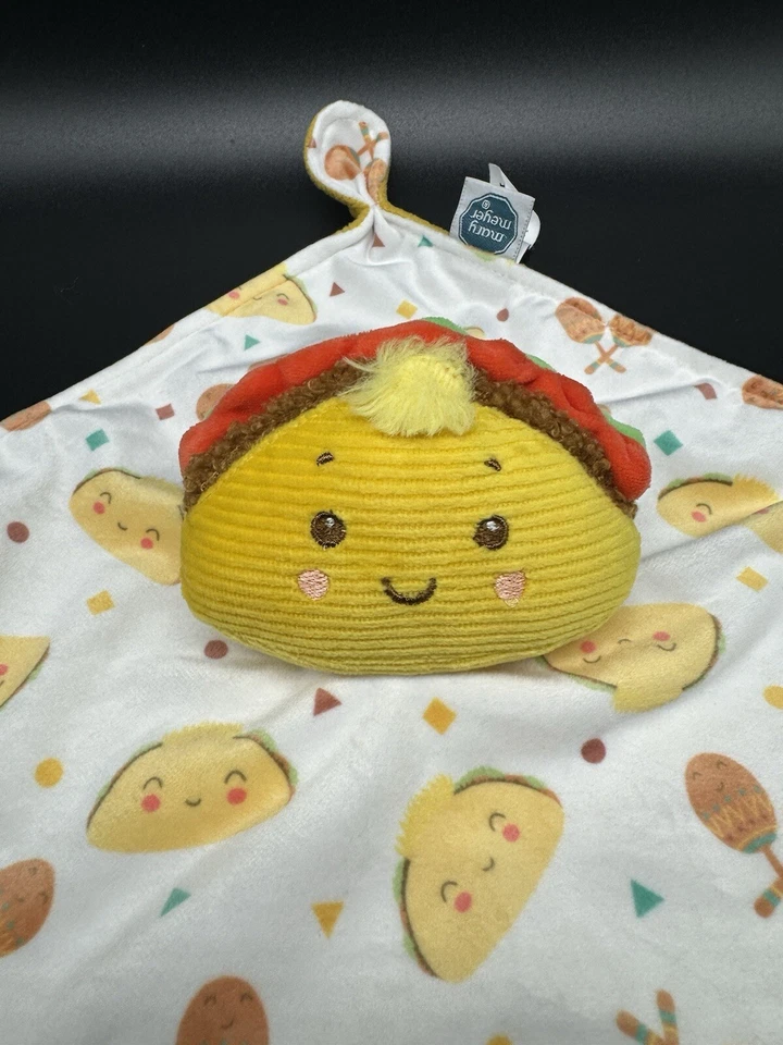 Manta de seguridad de felpa Mary Meyer Sweet Taco Lovey esquinas anudadas Foto 2 de 4