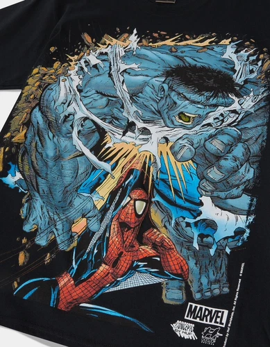 NEW! HUF x Marvel Men’s XL Tee SPIDER-MAN vs. HULK TODD McFARLANE Art LAST ONE!!
