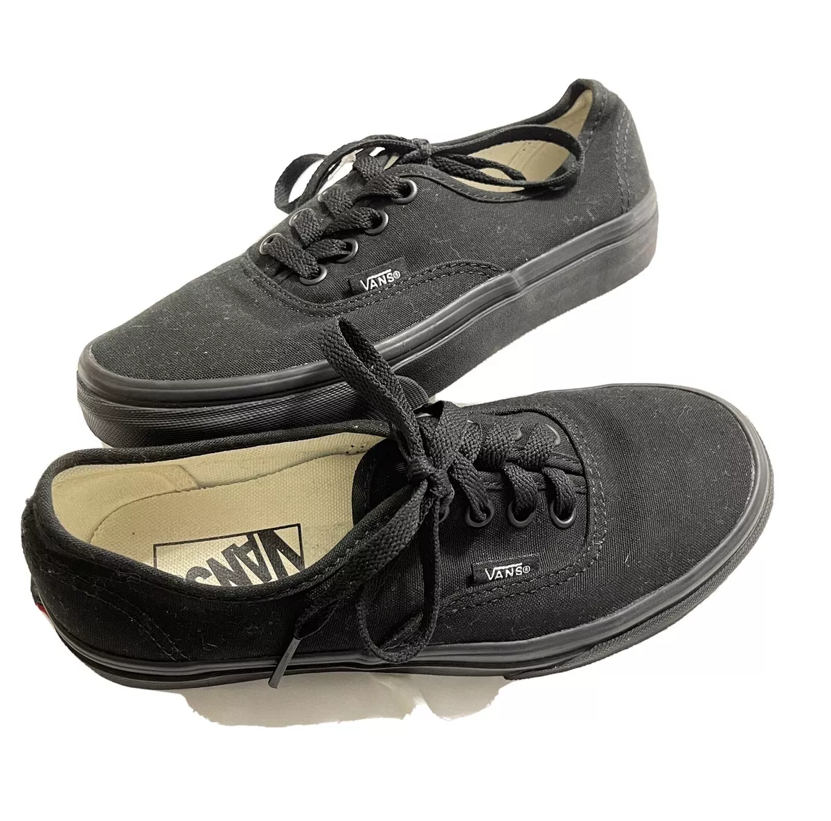 VANS Authentic Men s Size 3.5 Women Size 5 Black Original Low Top