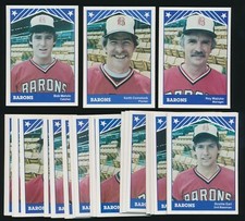 1983 TCMA Birmingham Barons -Set (25) w/ BOB MELVIN, KEITH COMSTOCK, MAJTYKA