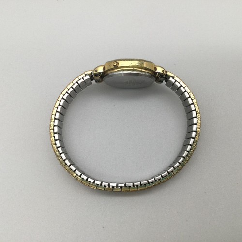 Vintage Pulsar Digital Watch Women 23mm Gold Tone Y476-4030 Alarm Stretch Band - Picture 7 of 15