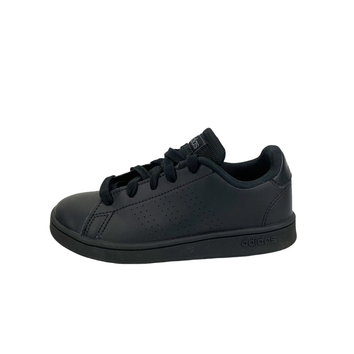 Adidas advantage hotsell clean black junior