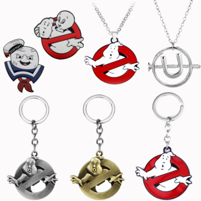 Ghost Busters Keychain Cosplay Ghostbuster Metal Keyring