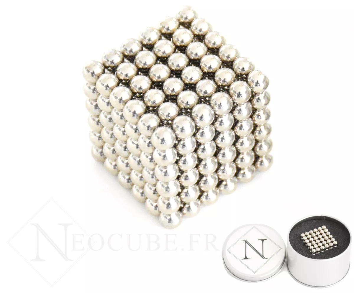 Neocube Rouge Ø 5mm Billes magnétiques en néodyme, 216 pieces