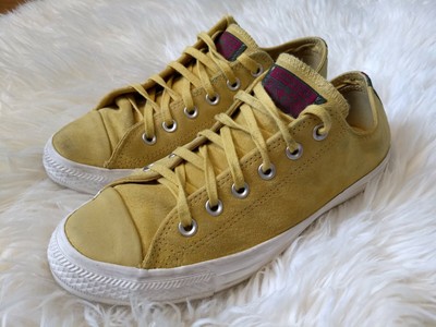 converse mustard yellow suede