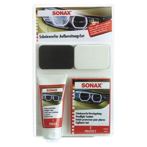 Sonax Scheinwerfer Reparatur Set Politur Versiegelung für Scheinwerfer 04059410 - Bild 1 von 3