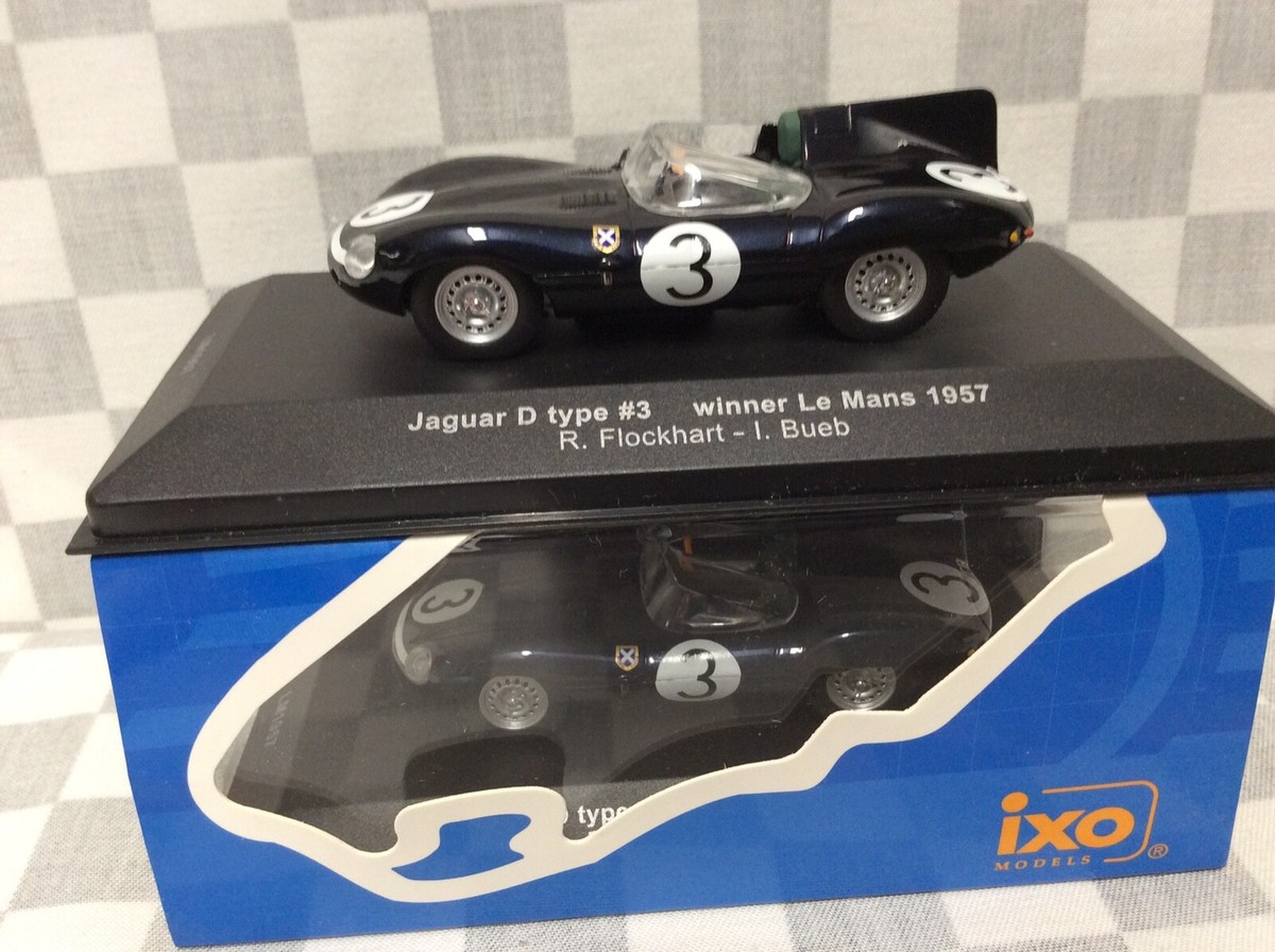 Miniature Ixo 1/43 - Jaguar Type D - Vainqueur Le Mans 1957 - Occasion Boîte