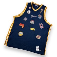 Vtg Harlem Globetrotters FUBU Platinum Limited Edition Jersey 3X Mens Blue Patch