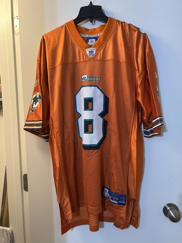 Vintage Reebok NFL Miami Dolphins #8 Daunte Culpepper Jersey Men Large Football - Picture 2 of 12